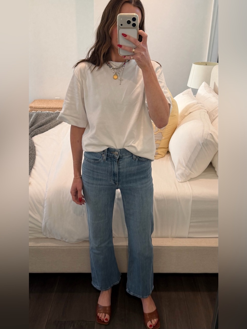 AYR “The New Wave” High-Rise Crop Jeans Light Wash, W24